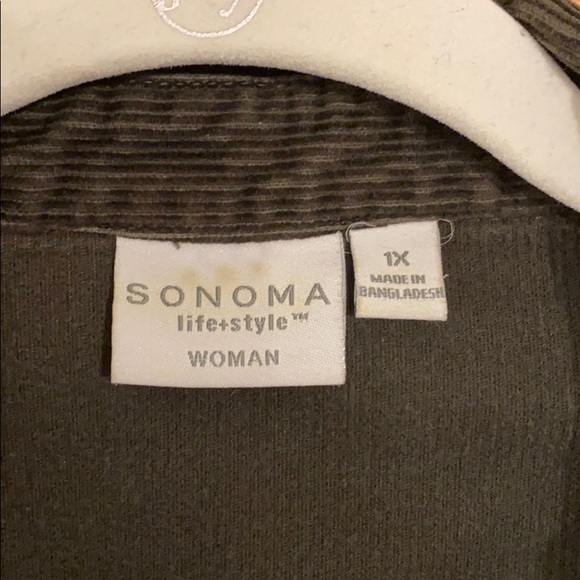 Olive green corduroy jacket - Picture 2 of 7